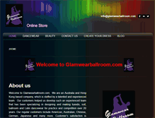 Tablet Screenshot of glamwearballroom.com